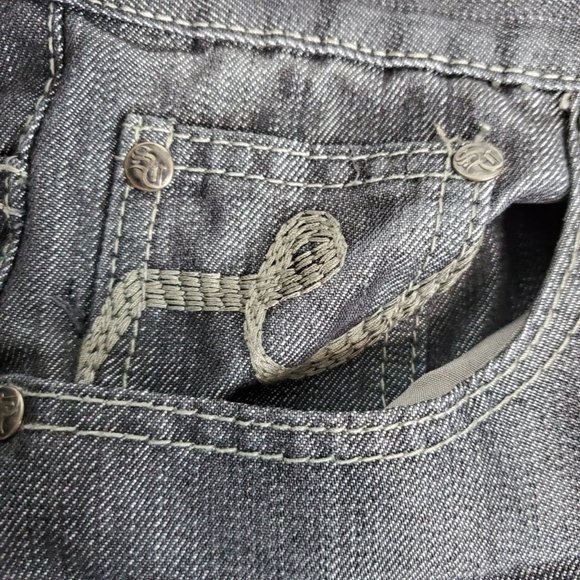 Sacred Cult Men's Metallic Blue Jeans 30x30 New - Picture 8 of 8